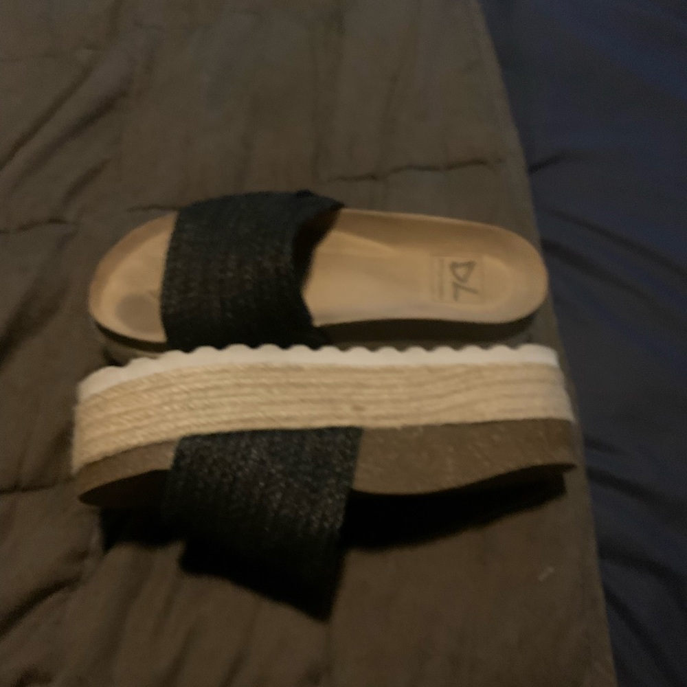 Dirt Laundry platform sandals